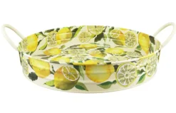 Lemons Large Handled Tray