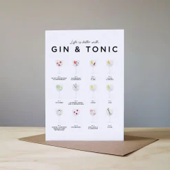 Life is Better with Gin & Tonic Card