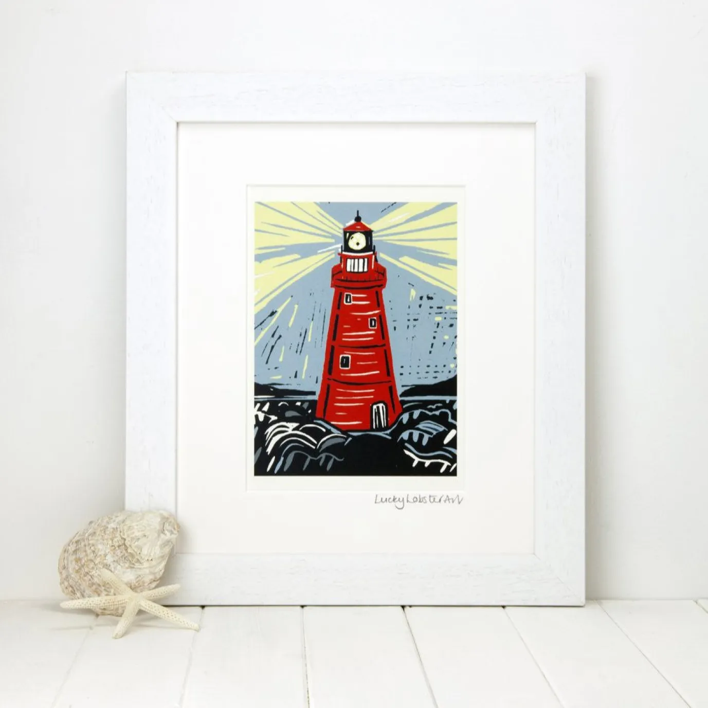 Lighthouse Print Framed