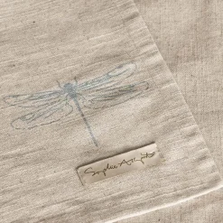 Linen Blend Dragonfly Table Cloth