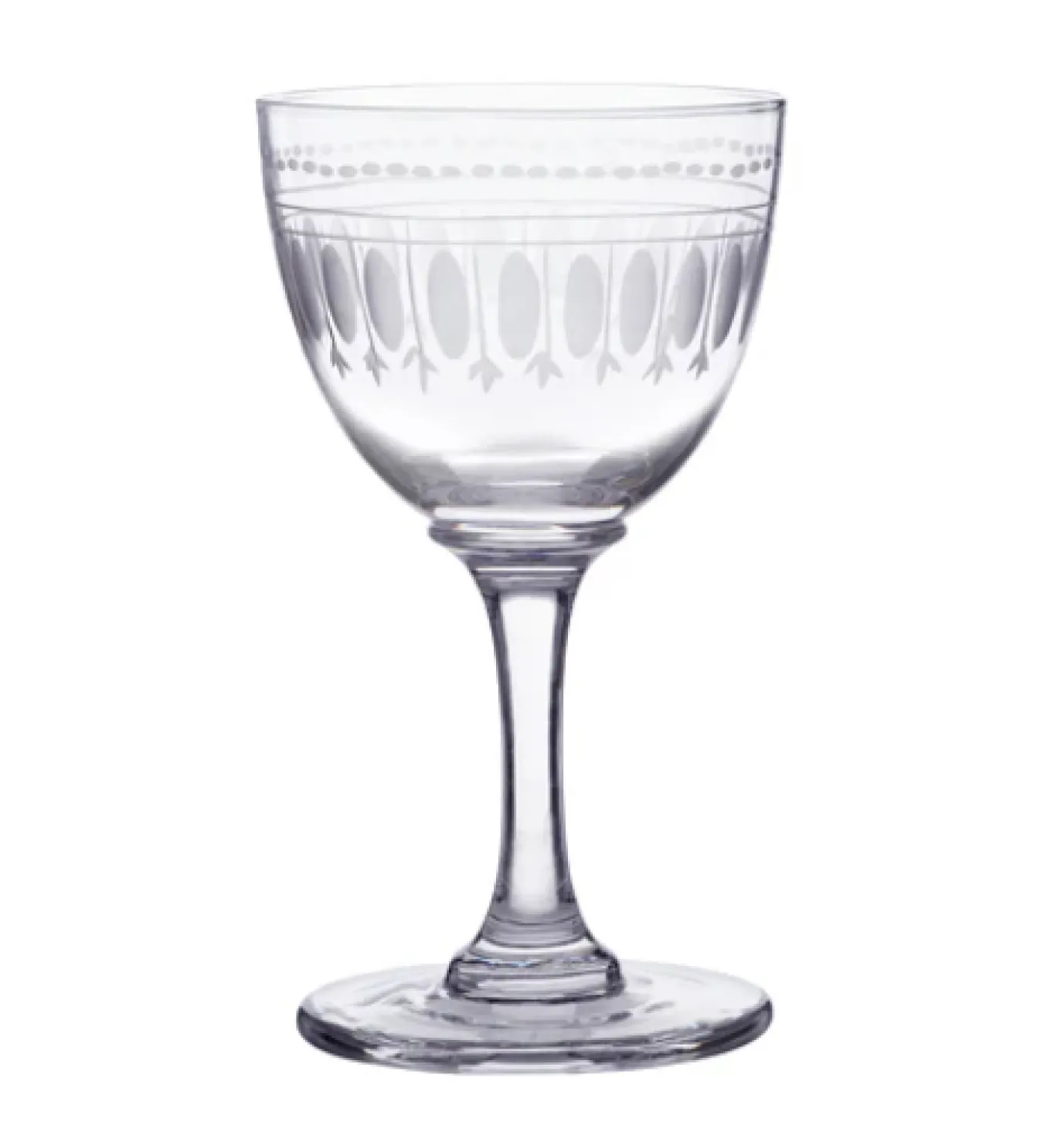 Liqueur Glass with Ovals Design by The Vintage List
