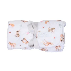'Little Forest' Woodland Animals Baby Blanket