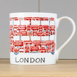 London Bus Bone China Mug