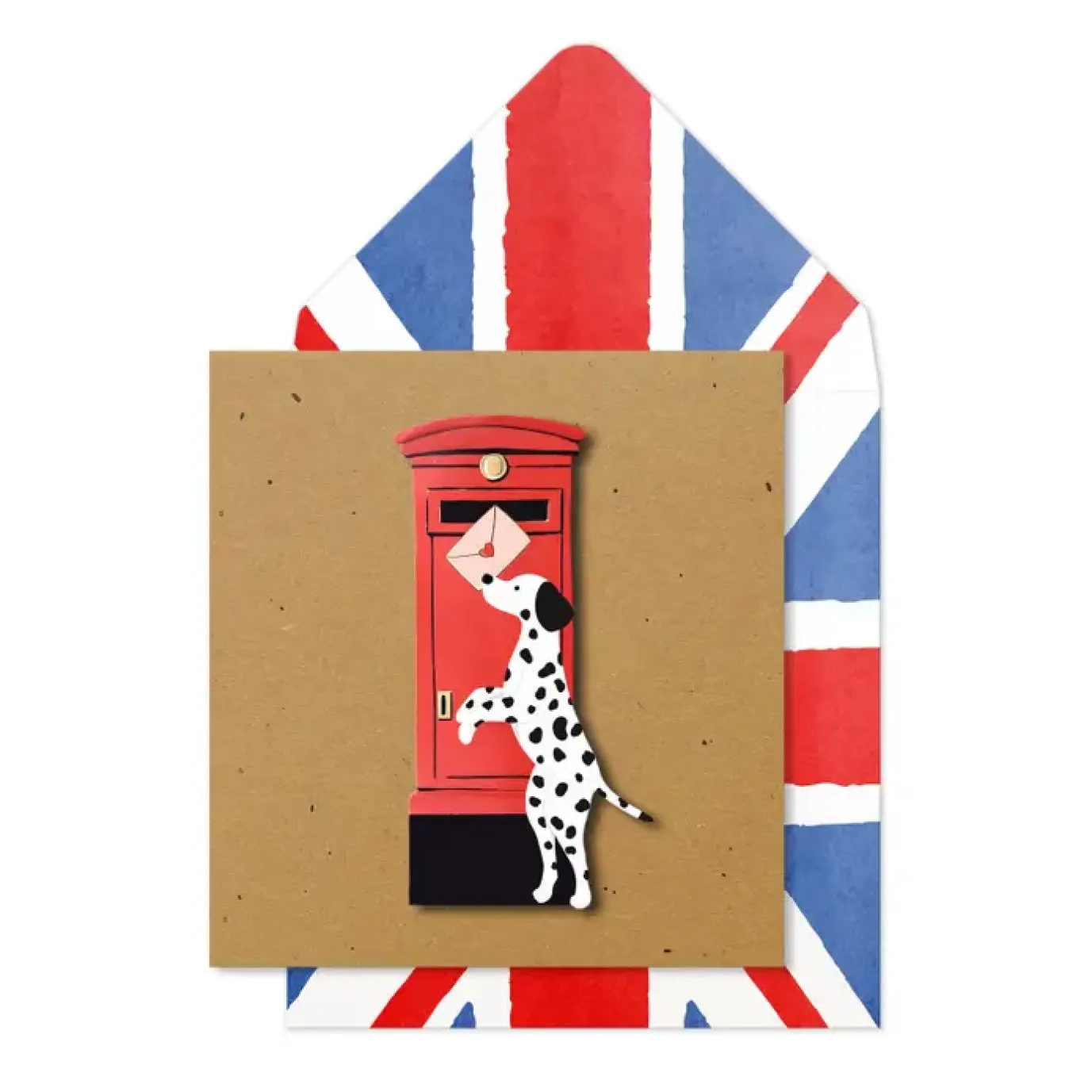 London Postbox Dalmatian Card
