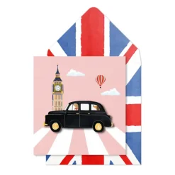 London Taxi & Big Ben Card