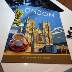 London Westminster Abbey Tea Towel
