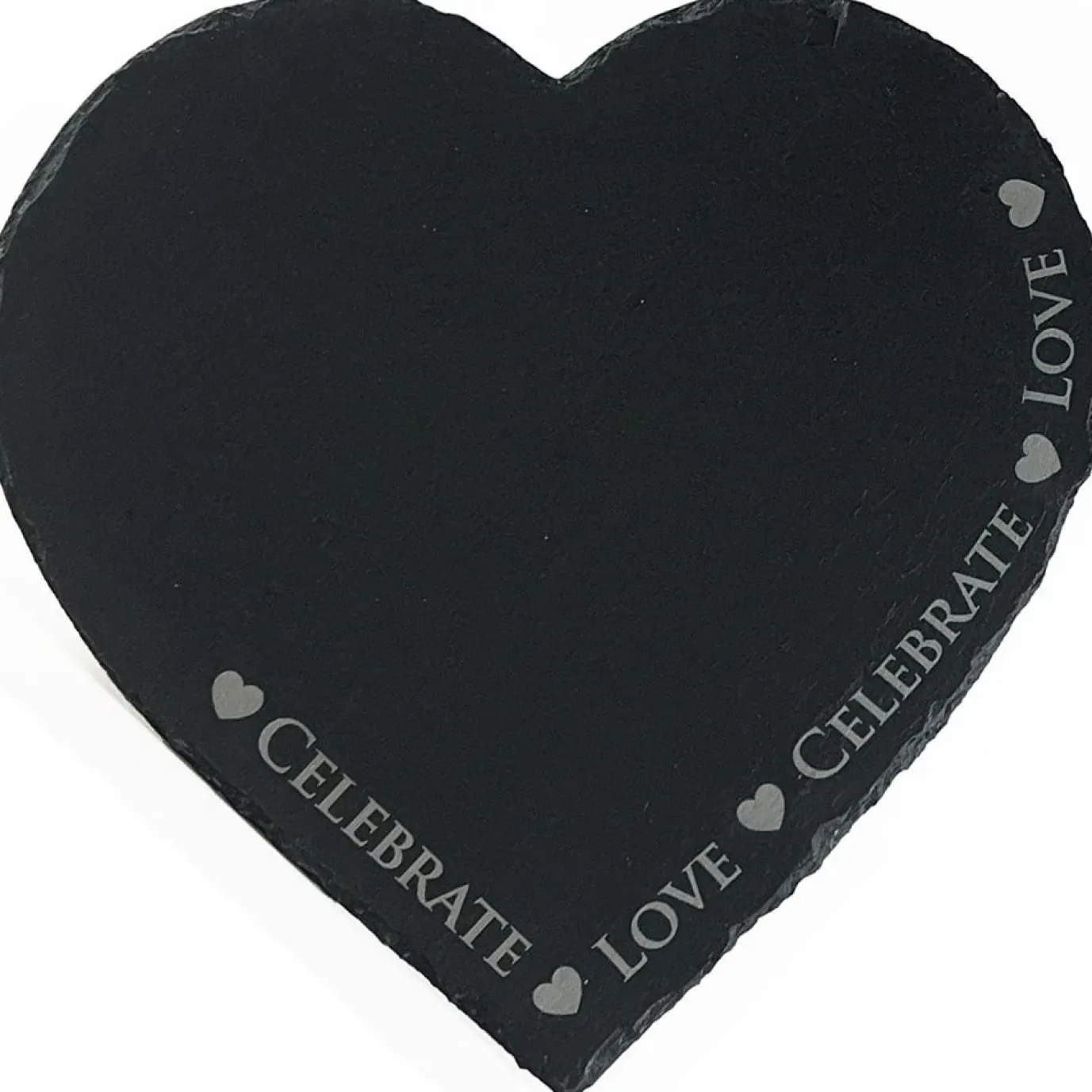 Love & Celebrate Heart Slate Cheese Board