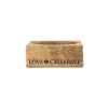 Love & Celebrate Oak Wine Bottle Coaster