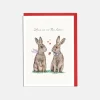 'Love Is In The Hare' Hare Valentine's Card