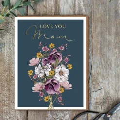 Love You Mom Greetings Card