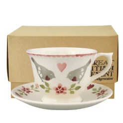 Lovebirds Large Teacup & Saucer Boxed