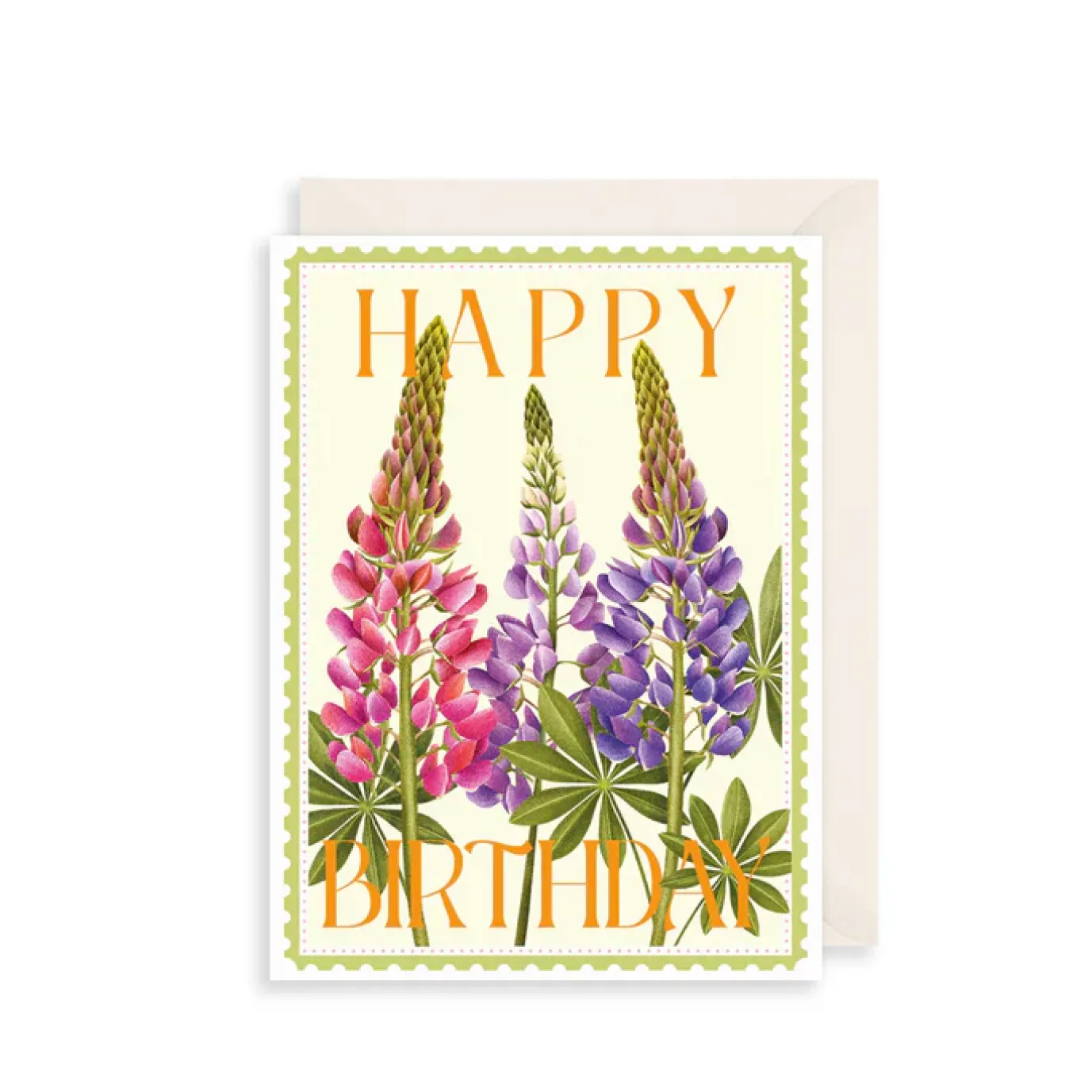 Lupins Greeting Card