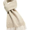 Luxury Beige Merino Lambswool Scarf