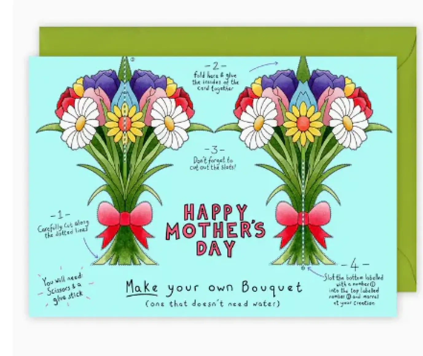 Make Your Own Bouquet Mother's Day Card