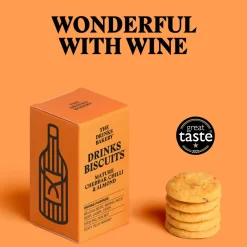 Mature Cheddar, Chilli and Almond Drinks Biscuits 36g