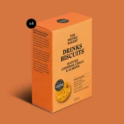 Mature Cheddar, Chilli and Almond Drinks Biscuits 110g
