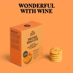 Mature Cheddar, Chilli and Almond Drinks Biscuits 110g