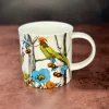 Menagerie Birds White Bone China Mug