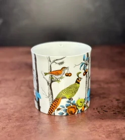 Menagerie Birds White Bone China Mug