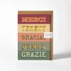 Merci Thanks Greetings Card