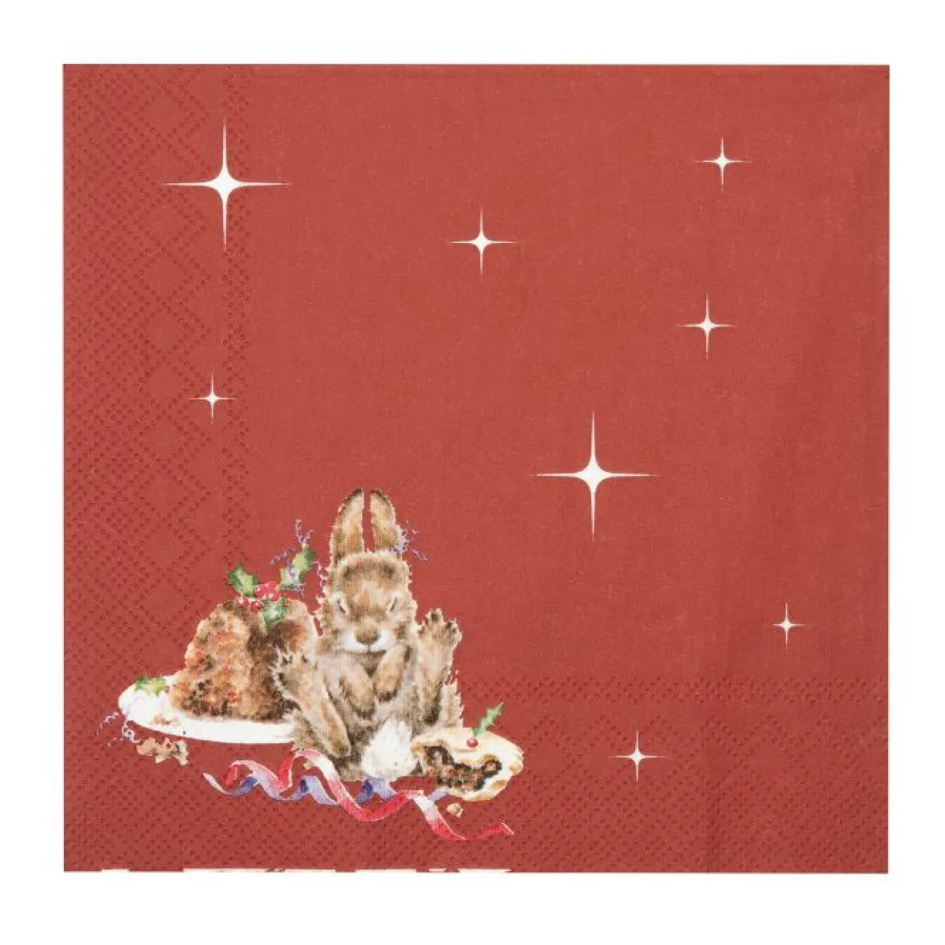 'Merry Little Christmas' Rabbit Paper Napkins