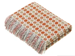 Milan Saffron Marino Lambswool Throw Blanket