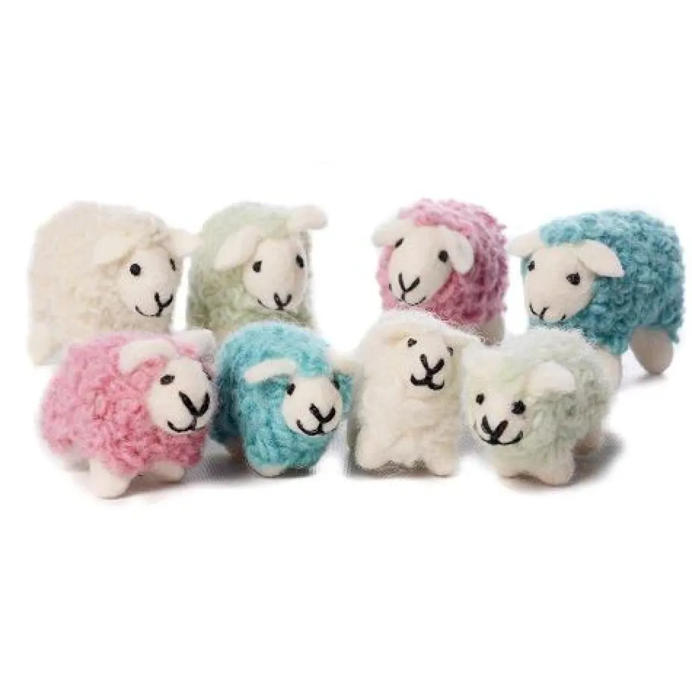 Mini Colorful Sheep Felt Decorations