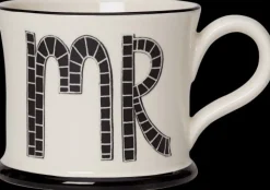 Mr & Mrs Twin Set of Mugs by Moorland Pottery