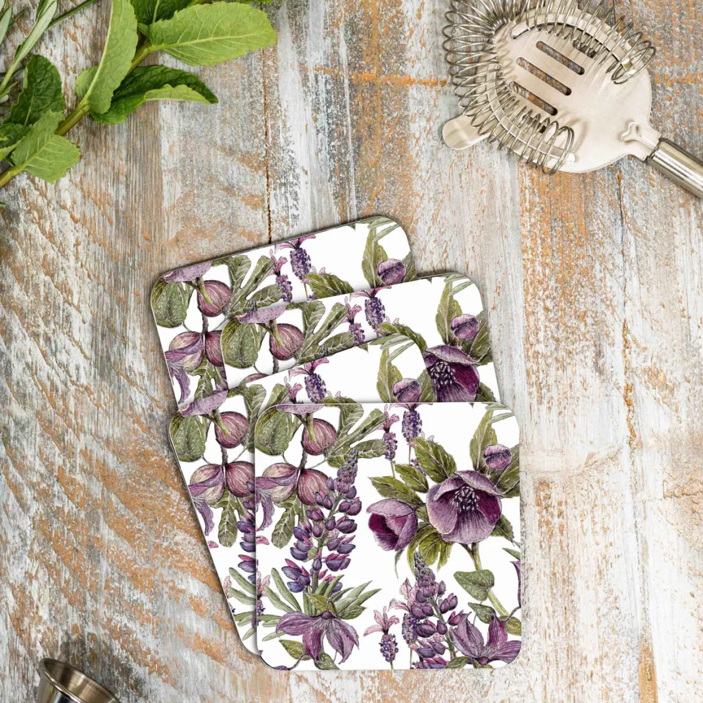 Mulberry Set of 4 Coasters