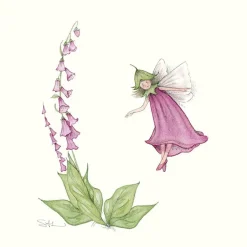 My Garden Foxglove Fairy Greeting Card
