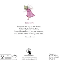 My Garden Foxglove Fairy Greeting Card