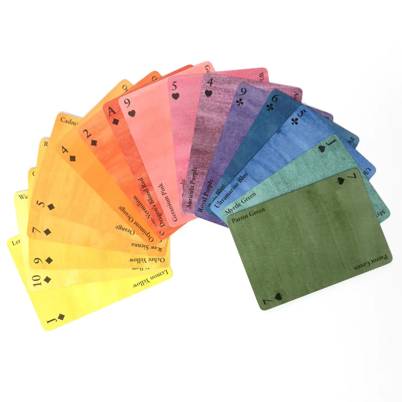 Nomenclature of Colors Playing Cards