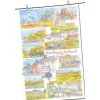 Northern Ireland (Red) nby Emma Ball Tea Towel