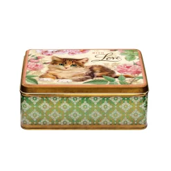 Nostalgia - With Love Kitten Deep Rectangular Tin