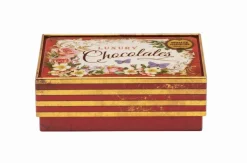 Nostalgia Red Chocolates Small Rectangular Tin