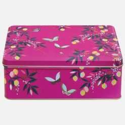 Orchard Butterfly Deep Rectangular Tin