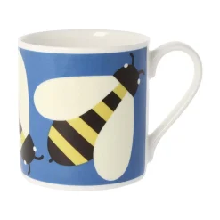 Orla Kiely Busy Bee Blue Bone China Mug