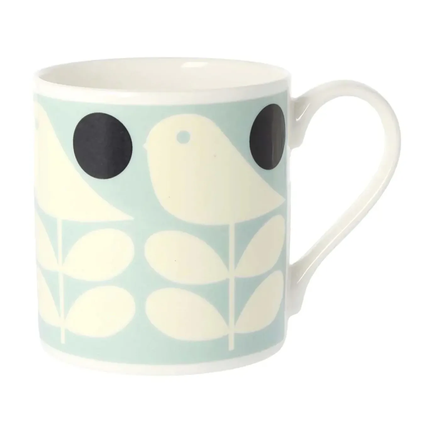 Orla Kiely Early Bird Light Blue Bone China Mug