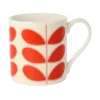 Orla Kiely Linear Stem Red Bone China Mug