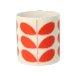 Orla Kiely Linear Stem Red Bone China Mug
