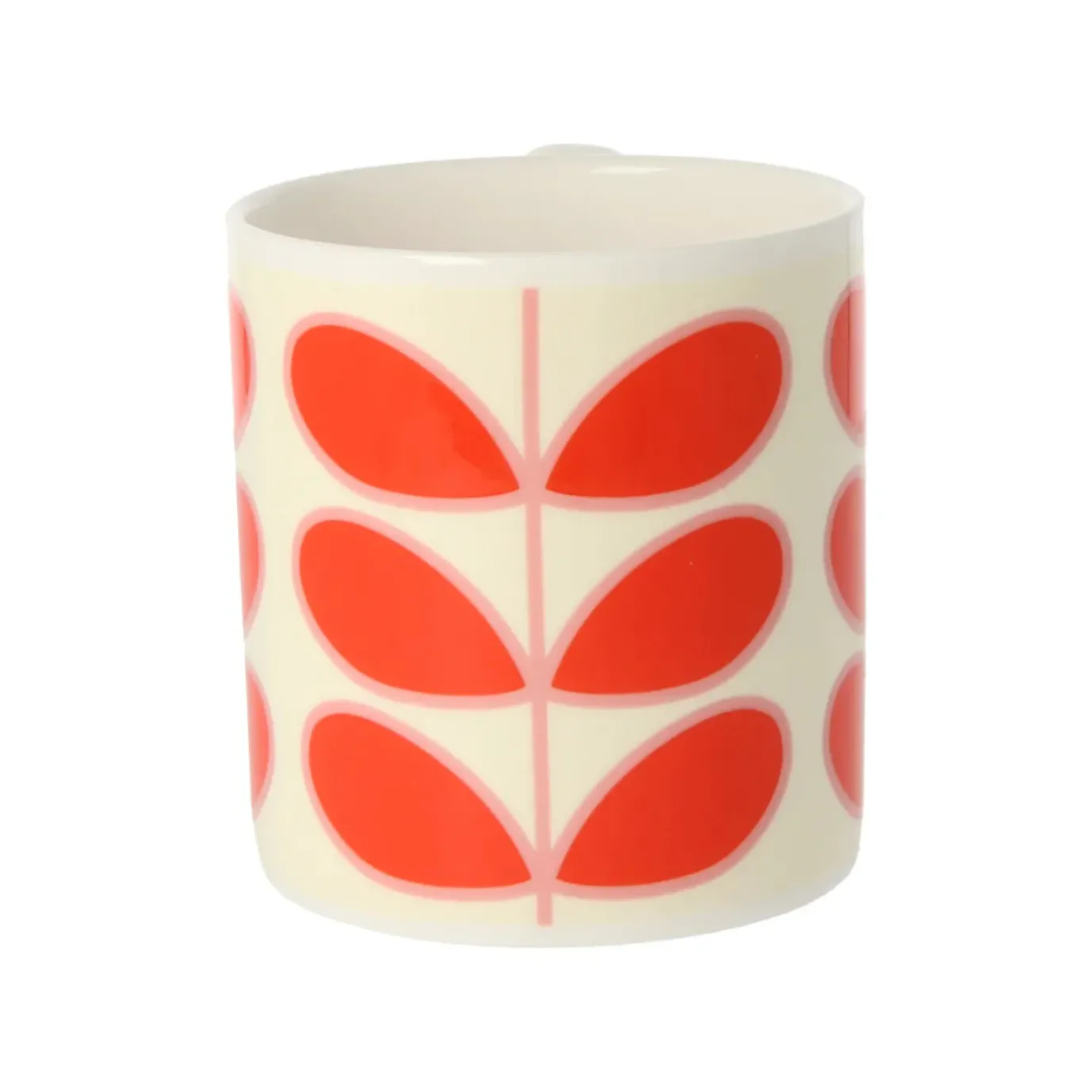 Orla Kiely Linear Stem Red Bone China Mug