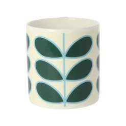 Orla Kiely Linear Stem Teal Bone China Mug