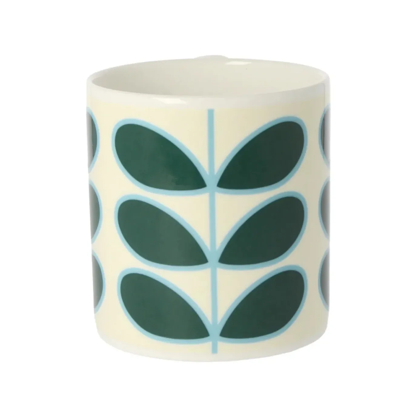Orla Kiely Linear Stem Teal Bone China Mug
