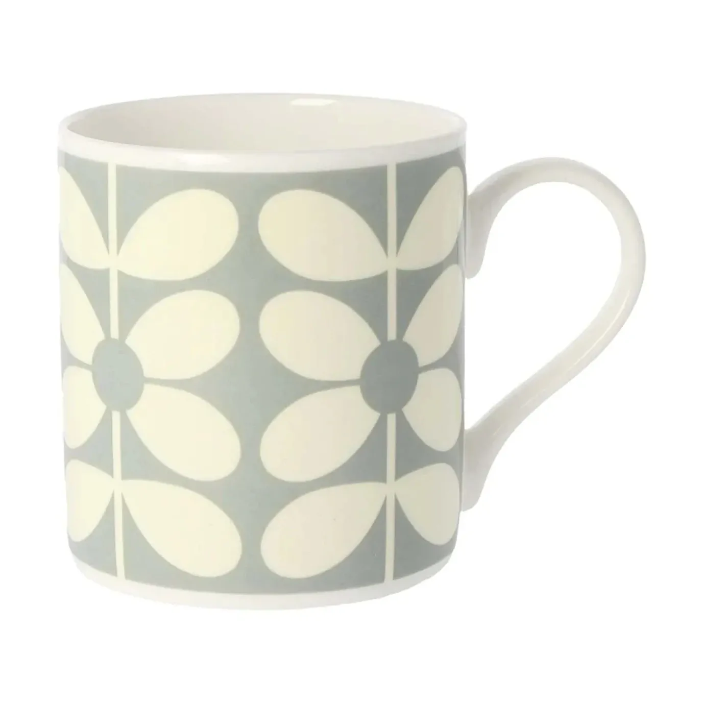Orla Kiely 60's Stem Duckegg Bone China Mug