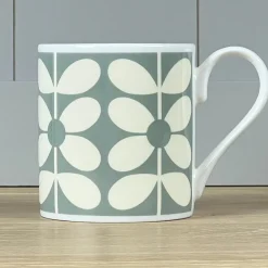 Orla Kiely 60's Stem Duckegg Bone China Mug