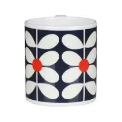 Orla Kiely 60's Stem Navy Bone China Mug