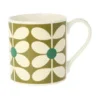 Orla Kiely 60's Stem Olive Bone China Mug