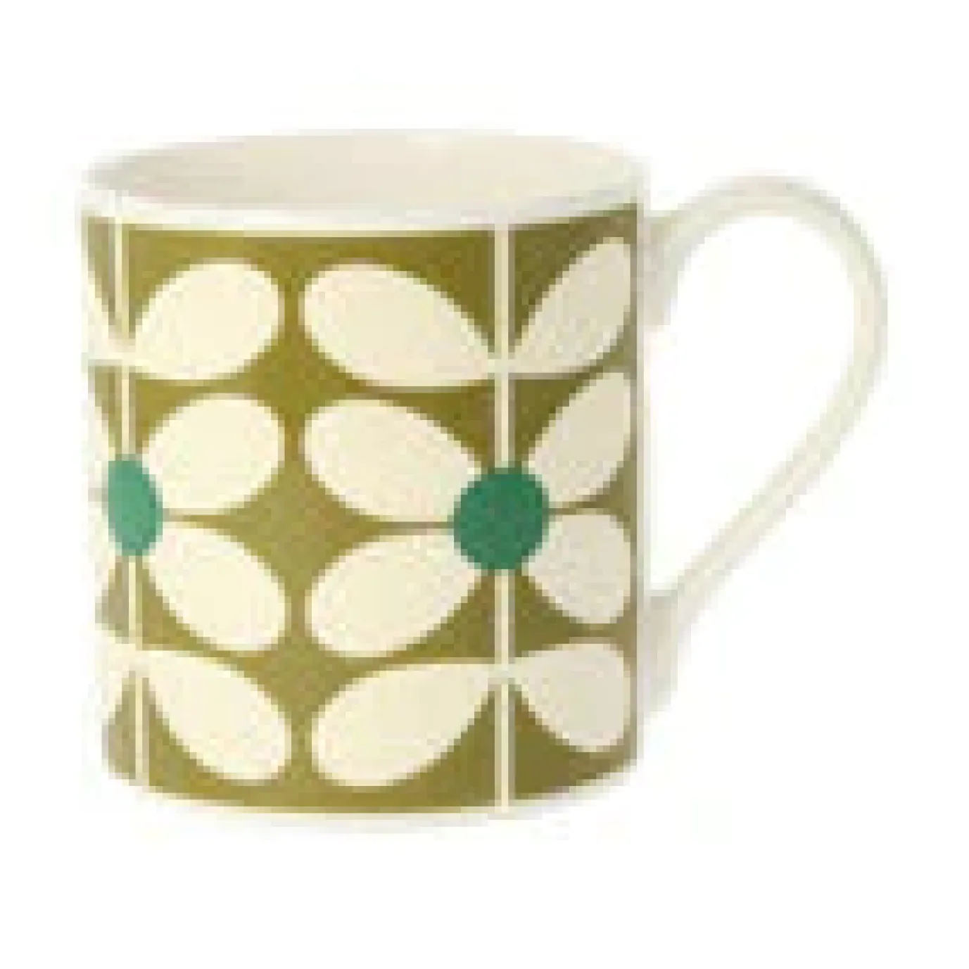 Orla Kiely 60's Stem Olive Bone China Mug