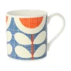 Orla Kiely Scribble Sunflower Blue Bone China Mug