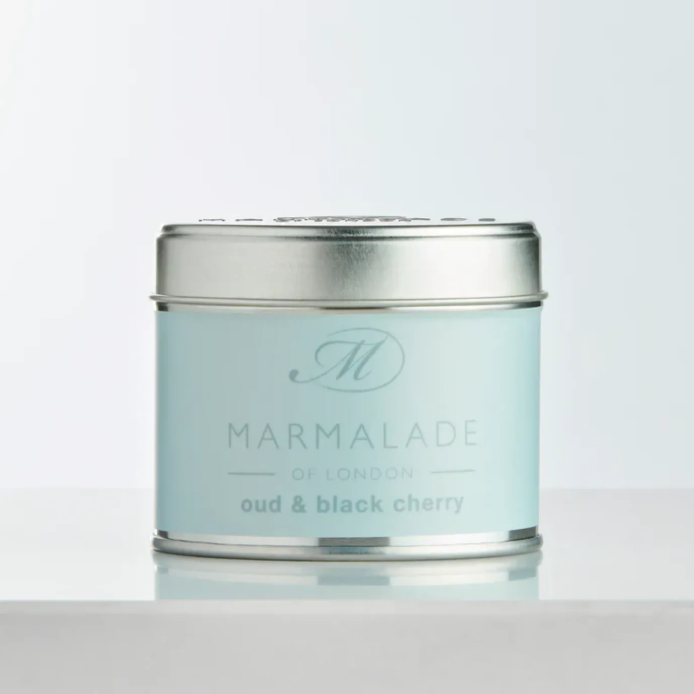 Oud & Black Cherry Medium Tin Candle